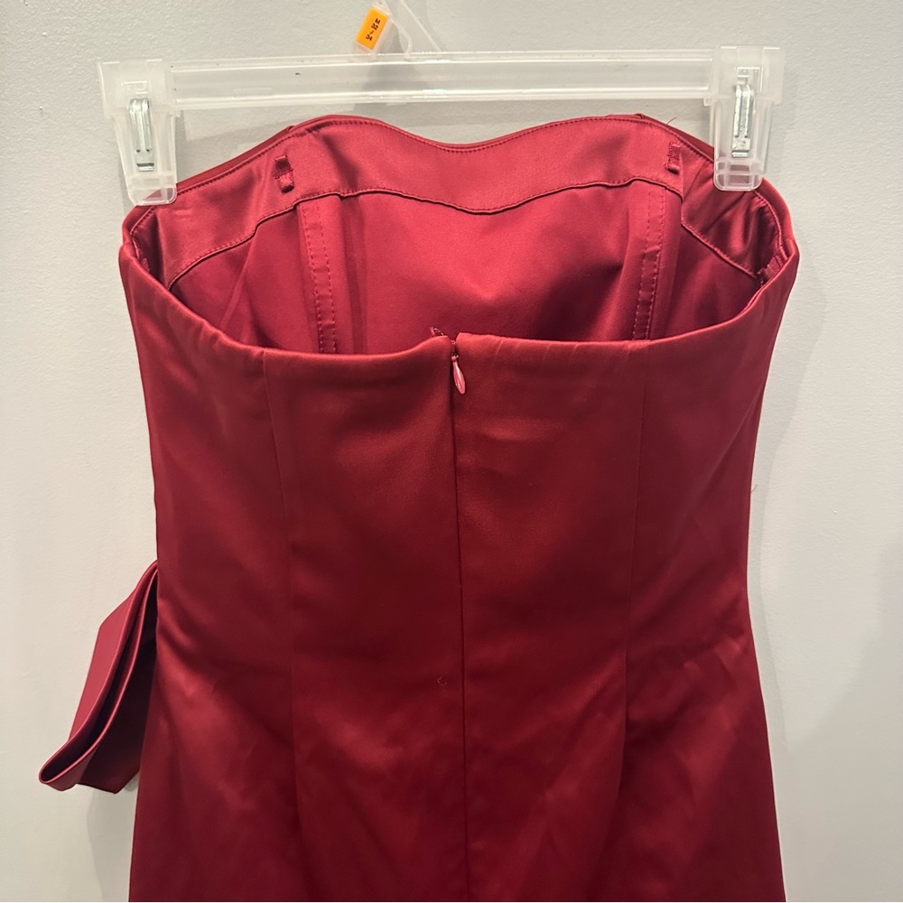 White House Black Market Strapless Bow Dress. Women’s 00. - Picture 4 of 10